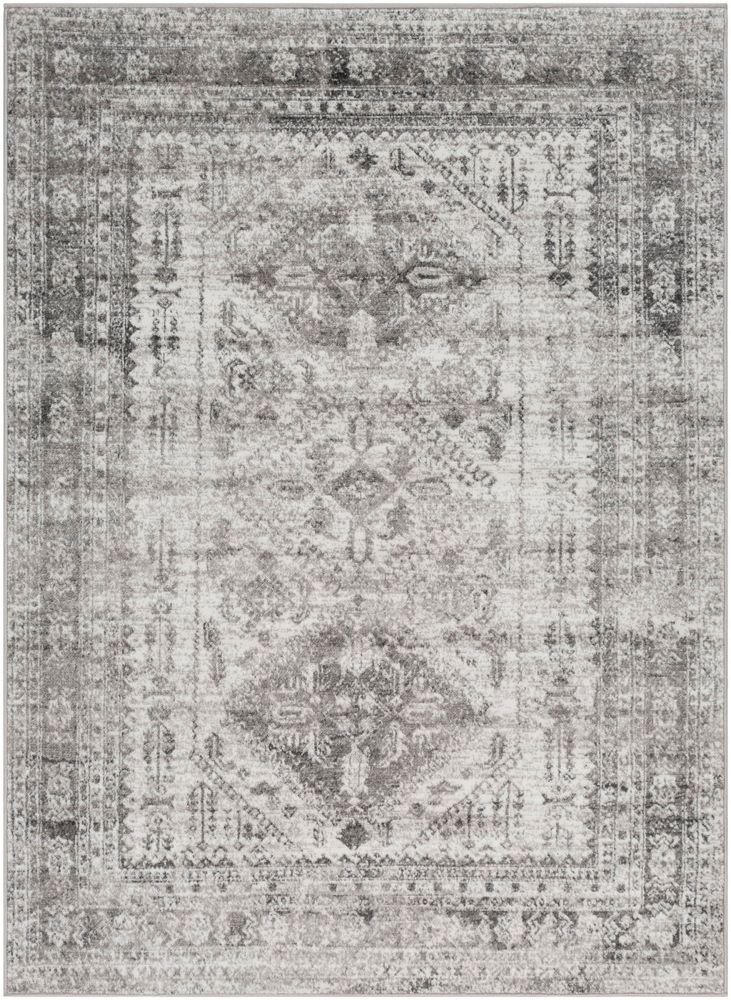 Livabliss Desta Vintage Oriental Area Rug,5'3'' X 7'3'',Charcoal