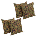 Blazing Needles Tapestry Throw Pillow, 17", Brown Damask 4 Count