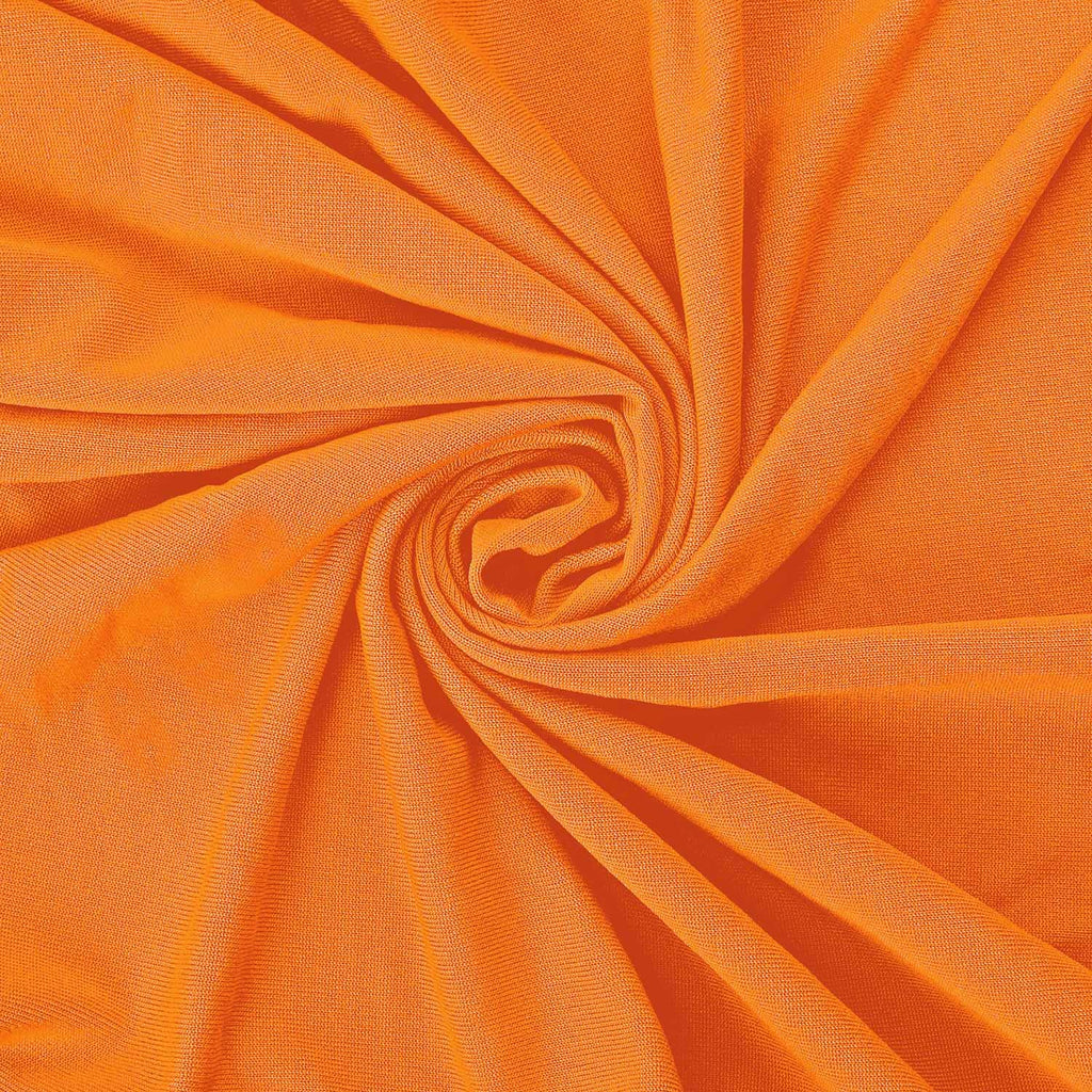 Peomeise Stretch Spandex Chair Cover For Wedding Party Dining Banquet Event (Orange, 6)