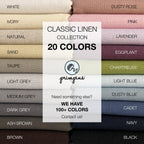 Primpins Short Upholstery Pins - Classic Linen - 20 Colors Available - Fabric Covered Button Twist Pins - Keeps Furniture Covers