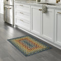 Maples Rugs Marion Braid Kitchen Rugs Non Skid Accent Area Carpet [Made in USA], Multi, 18 x 210