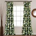 Lush Decor Tropical Paradise Window Curtain Panel Pair, 108' L X 52' W, Green