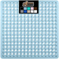Gorilla Grip Patented Shower and Bathtub Mat, 21x21, Small Square Shower Stall Floor Mats with Suction Cups and Drainage Holes, 