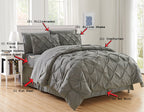 Elegant Comfort Luxury Best, Softest, Coziest 6-Piece Bed-In-A-Bag Comforter Set On Amazon Silky Soft Complete Set Includes Bed Sheet Set With Double Sided Storage Pockets, Twin/Twin Xl, Burgundy