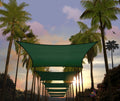 Amgo Custom Size 10' X 20' Green Rectangle Square Sun Shade Sail Upf50+ Agtapr1216, Order To Make Canopy Awning, 95% Uv Blockage