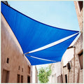 Colourtree Ctaprt14 Order To Make Custom Size 8' X 10' X 12.8' Blue Right Triangle Sun Shade Sail Canopy Mesh Fabric Uv Block Up