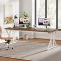 Tribesigns 78.7-Inch Executive Desk, Large Computer Office Desk Workstation, Modern Simple Style Laptop Desk Study Writing Table