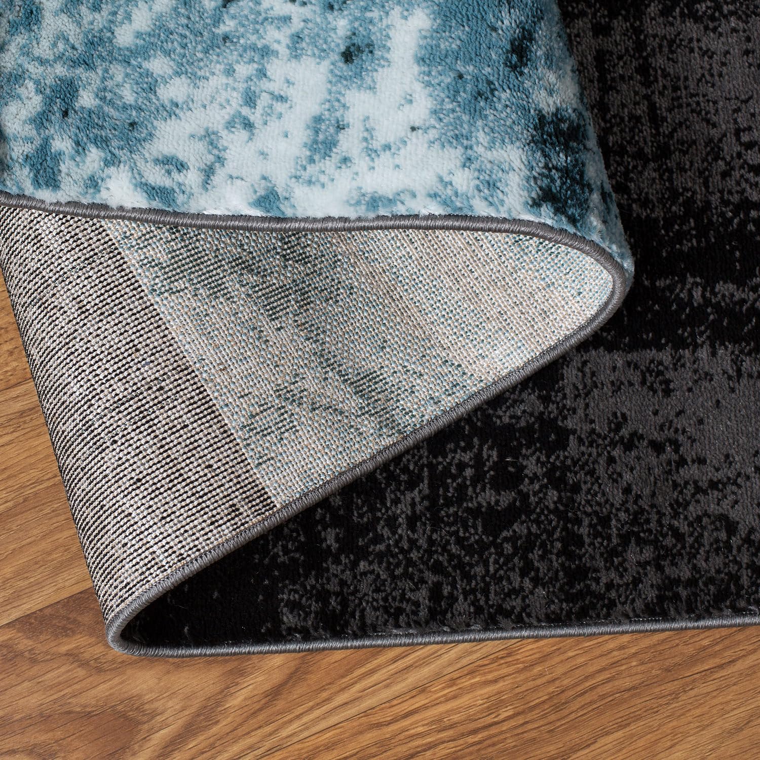 Rugshop Contemporary Abstract Circle Design Soft Area Rug 2' X 10' Gray