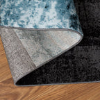 Rugshop Contemporary Abstract Circle Design Soft Area Rug 2'7'' X 4' Gray