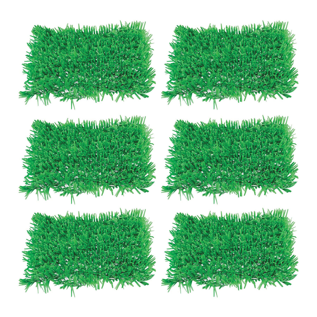 Beistle Tissue Grass Mats 6 Piece, 15 x 30, Green