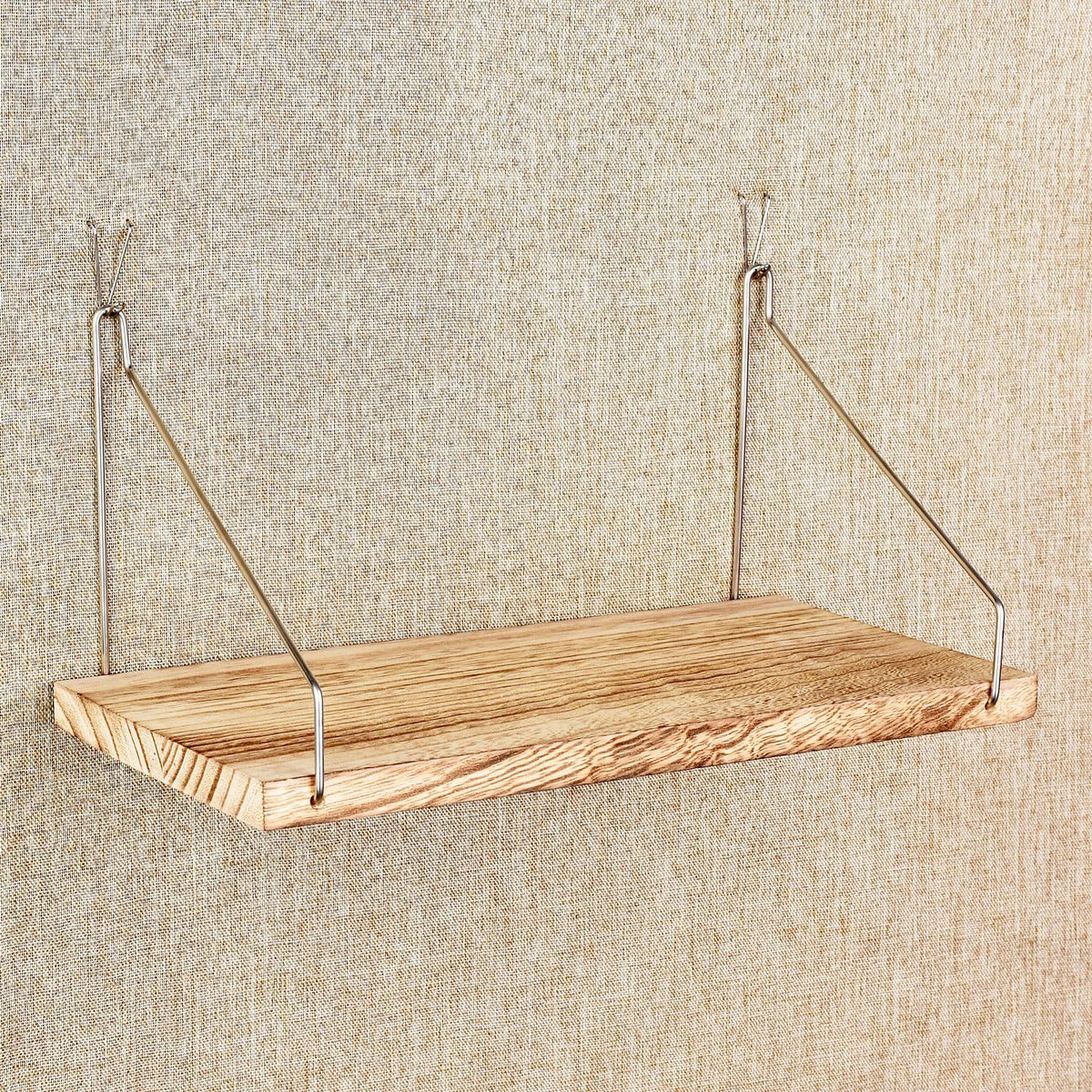 Fabric Wall Cubicle Shelf With Hooks For Work Decor, 11.8' Wooden Cubicle Organizer Storage Shelf With Hangers Cubicle Accessori