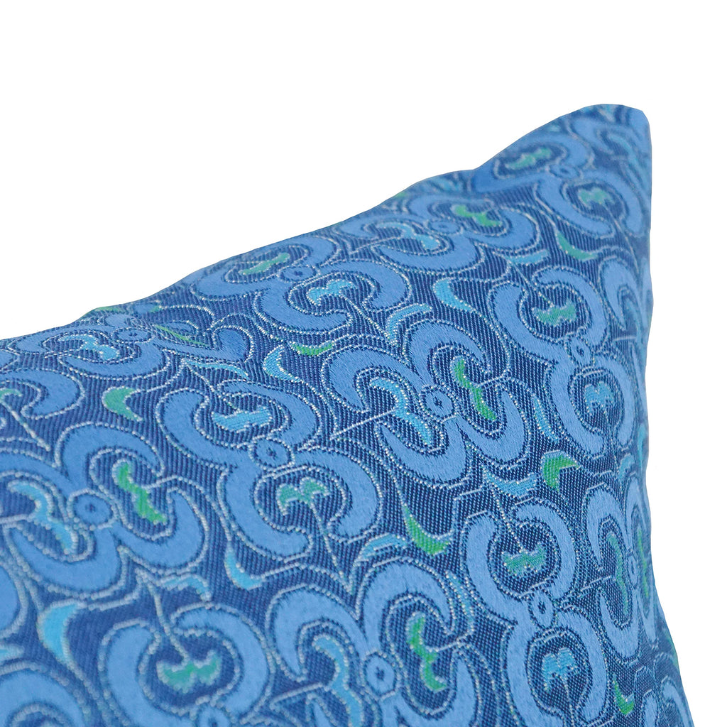 Blazing Needles Square Jacquard Throw Pillows, 17", Mahlika Caspia 4 Count
