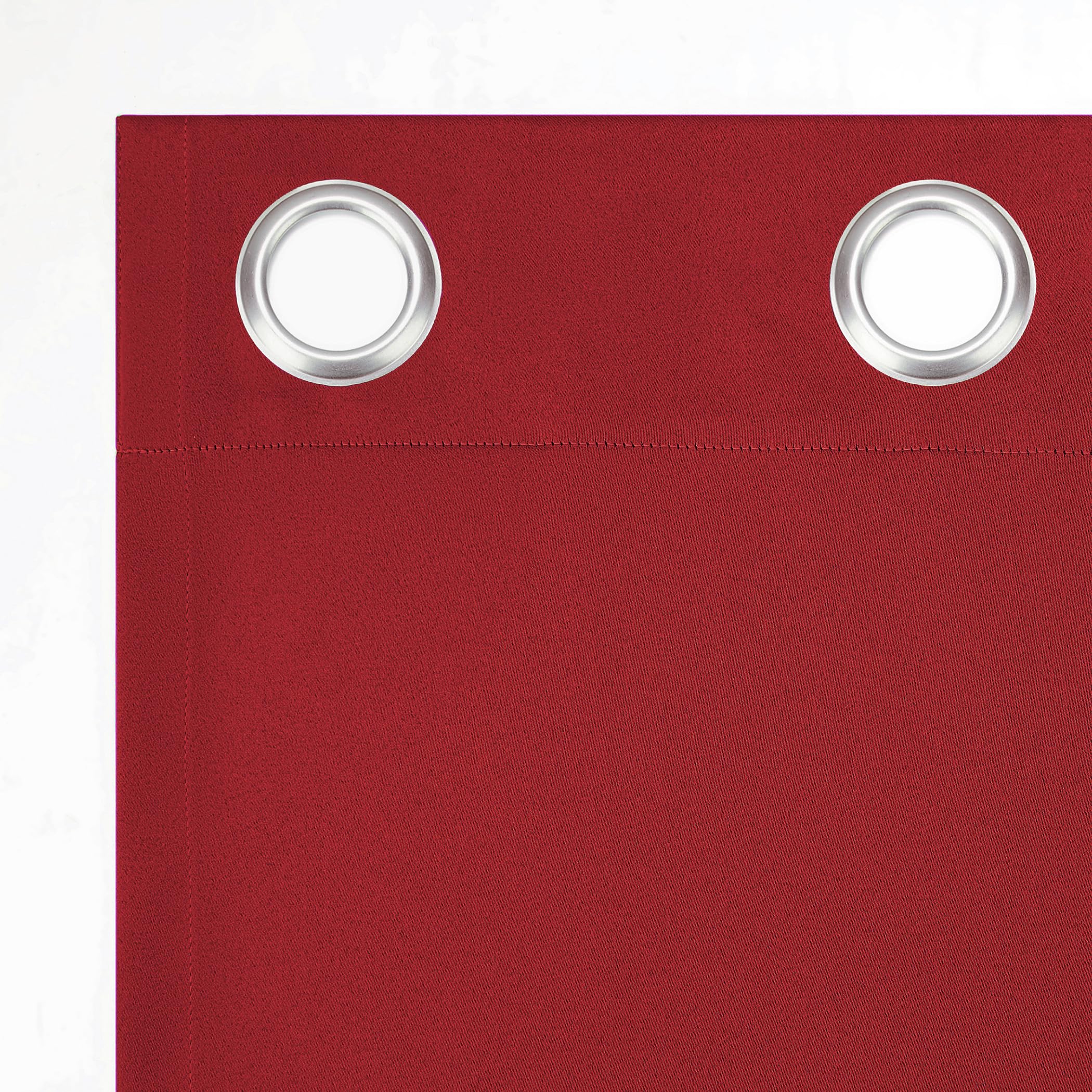 Sun Zero Barrow 2-Pack Energy Saving Grommet Curtain Panel Pair, 54'' X 63, Holiday Red