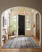 Loloi Chris Loves Julia X Humphrey Collection, Plum & Multi 3'-6'' X 5'-6'' Area Rug - Plaid Accent Rugs For Living Room, Bedroo