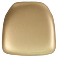 20 Pk. Hard Gold Vinyl Chiavari Chair Cushion