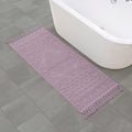 French Connection Nellore Fringe 24 x 64 in. Bath Rug, Light Purple