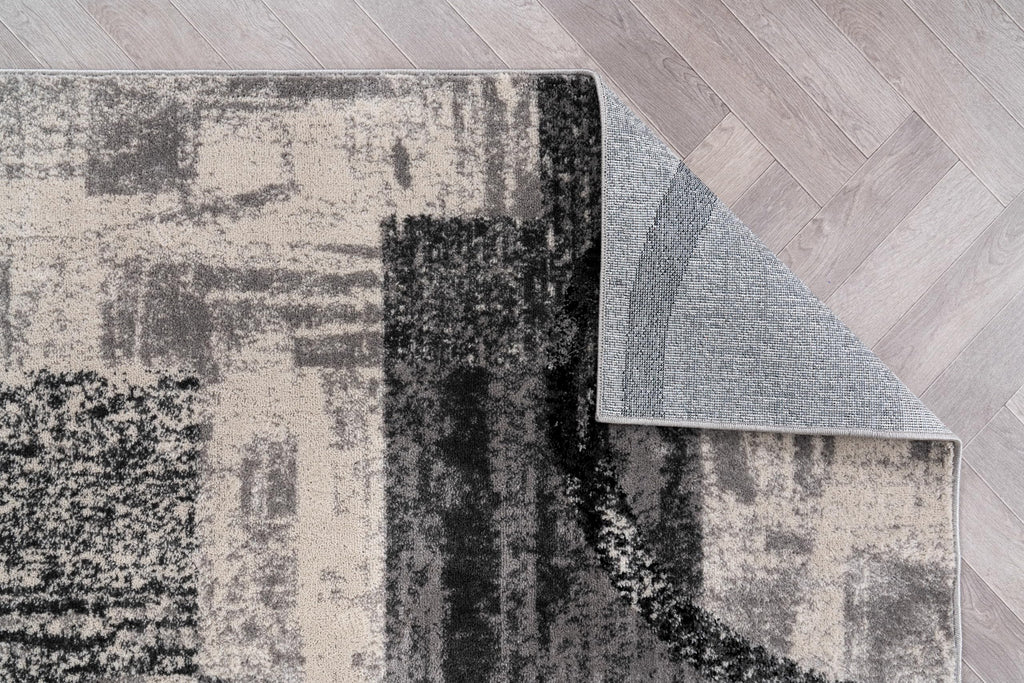 Rugshop Contemporary Abstract Circle Design Soft Area Rug 8'8'' X 12' Brown