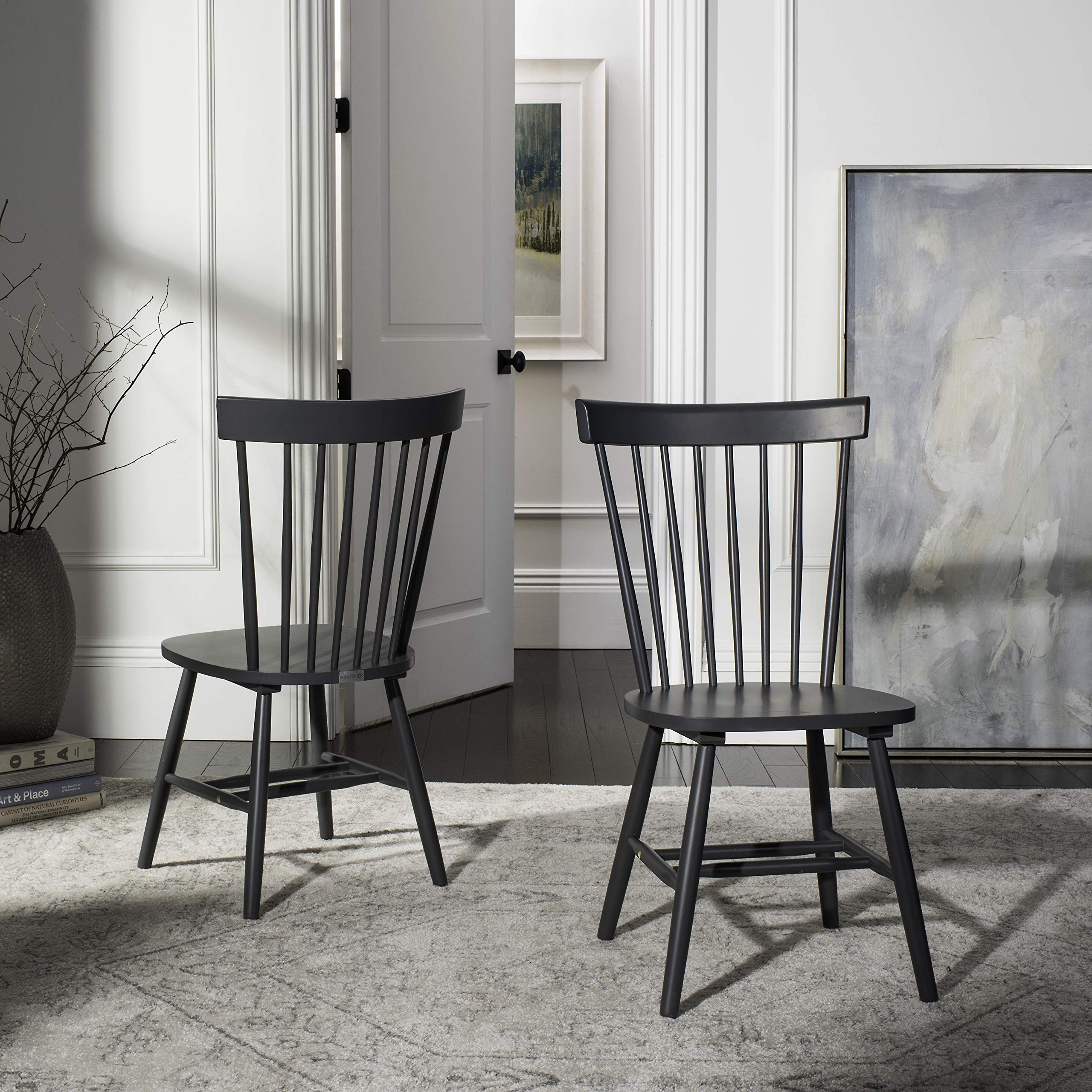 Safavieh Parker Parkse Side Chair, 0, Charcoal Grey