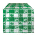 DII St. Patricks Day Collection Tabletop, Table Runner, 14x72, Shamrock Check