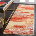 SAFAVIEH Adirondack Collection Runner Rug - 26 x 8, Rust & Gold, Modern Abstract Design, Non-Shedding & Easy Care, Ideal for H