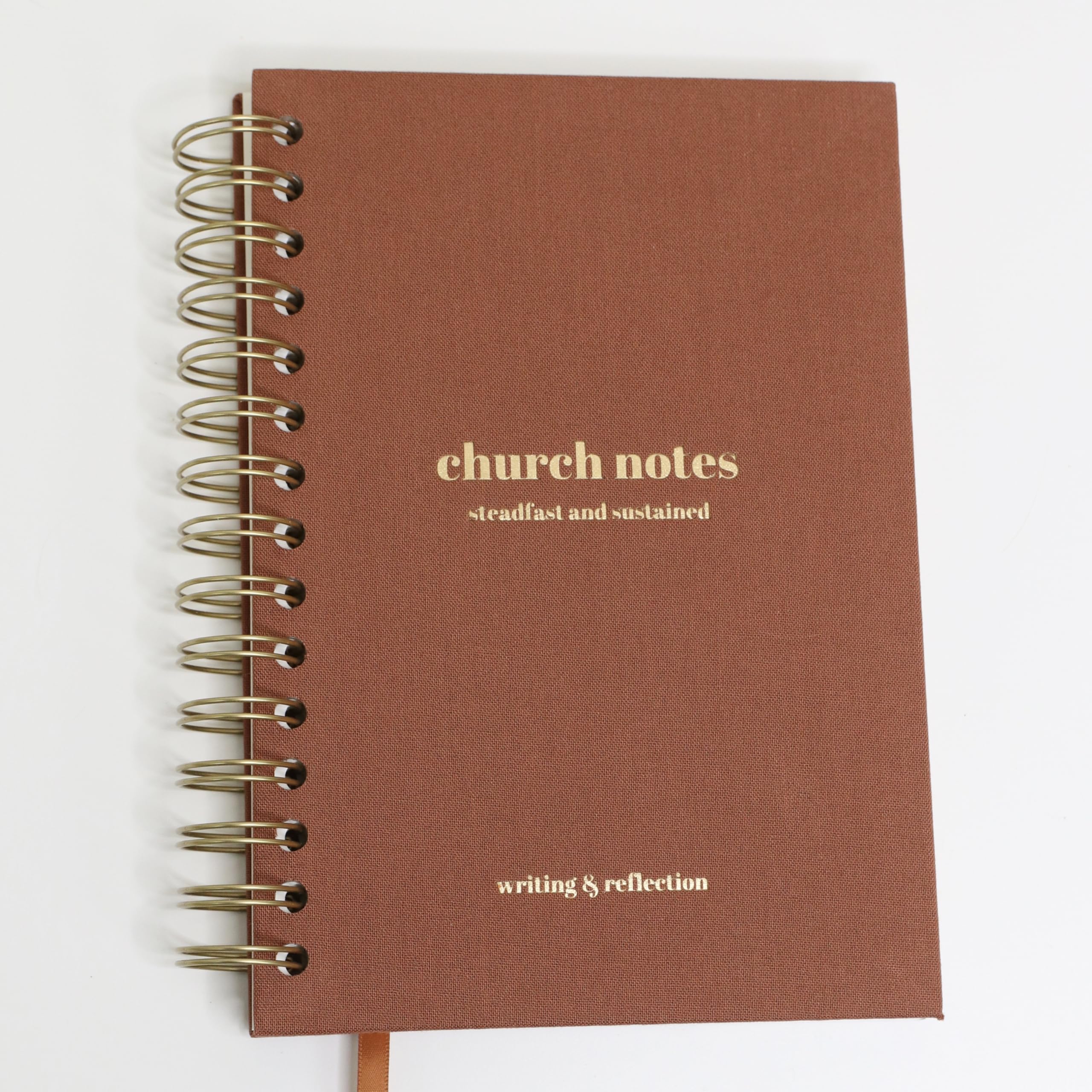 Steadfast And Sustained Church Notes Journal - Sermon & Podcast Christian Notebook - Guided Journal To Write Key Points, Bible V