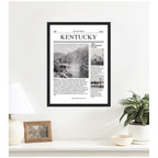 Kentucky Article by Megan Ryan Framed Canvas Wall Art Print