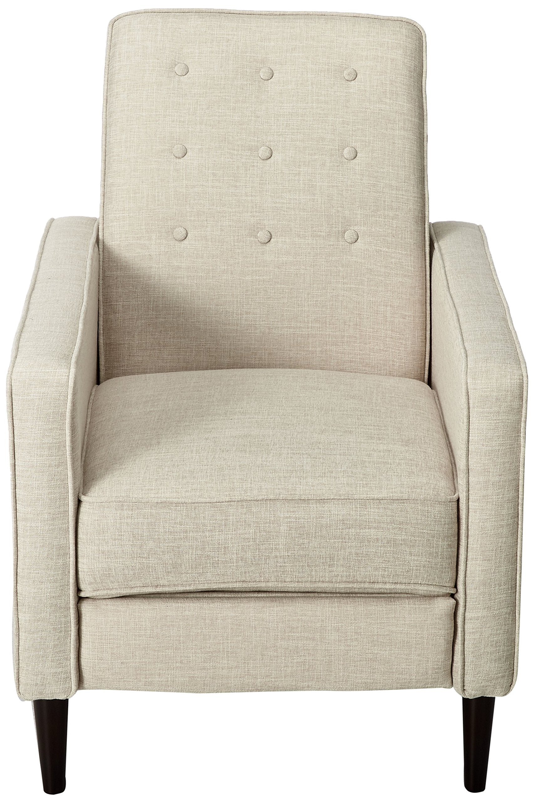 Christopher Knight Home Macedonia Mid Century Modern Tufted Back Fabric Recliner (Cream)