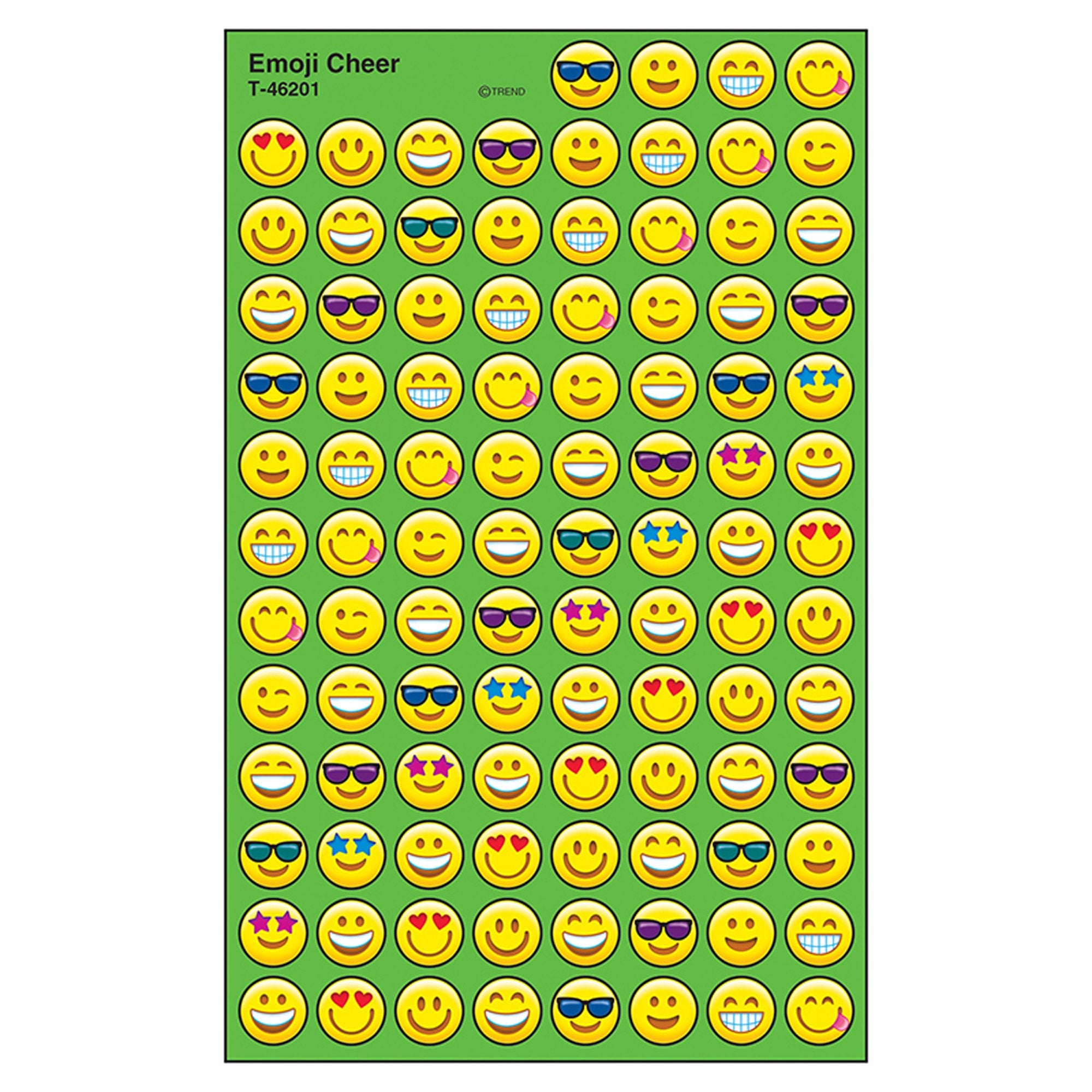 Trend Emotion Icon Cheer Superspots Stickers, Classroom Incentives, 800 Count