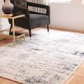 SAFAVIEH Amelia Collection Area Rug - 3 Square, Ivory & Grey, Modern Abstract Design, Non-Shedding & Easy Care, Ideal for High 