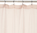 Lush Decor Linen Button Shower Curtain, 72'' X 72'', Blush & White