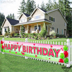 Katchon, Large Watermelon Birthday Banner - 120X20 Inch | One In A Melon Party Decorations | Watermelon Yard Banner, Watermelon