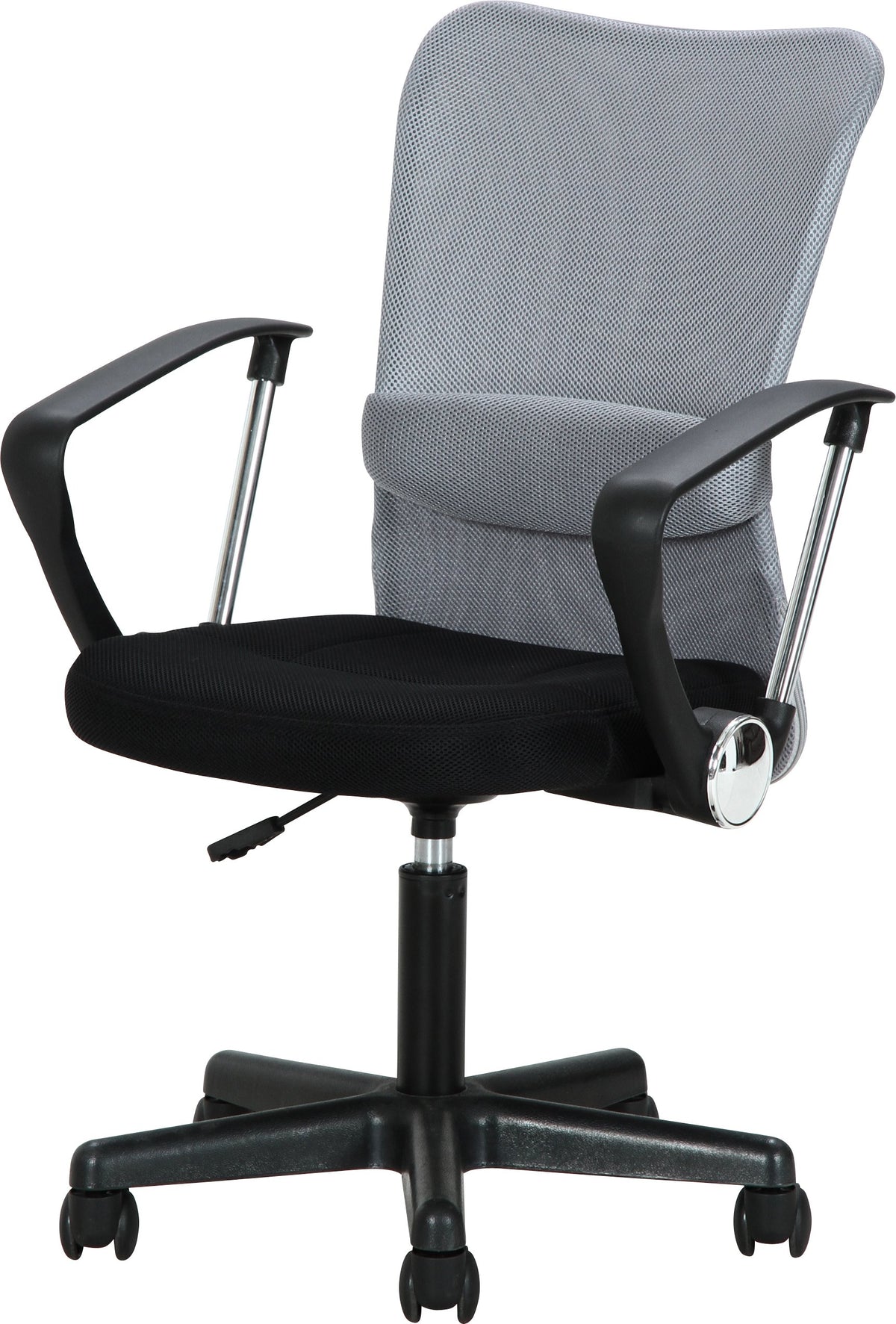 Fuji Boeki 94433 Hunter Office Chair, Desk Chair, Mesh, Armrests, Lumbar Support, Gray