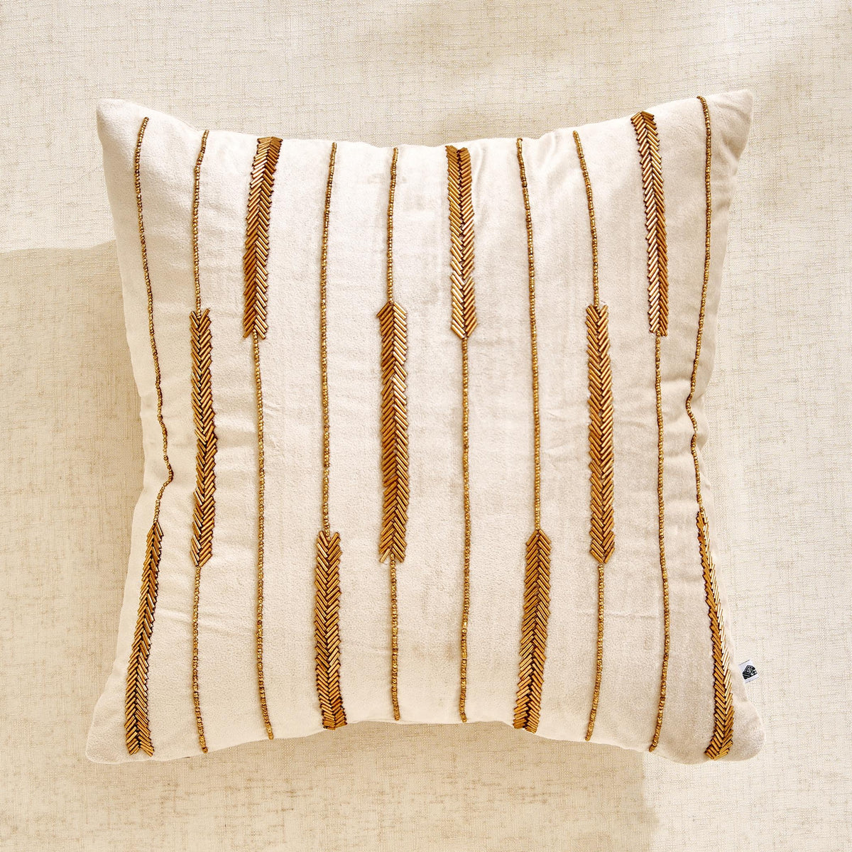 Home Centre Glimmer Dusk Brio Sync Embellished Cushion Cover  40X40Cm