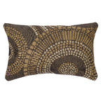 Liora Manne Marina Indoor/Outdoor Power Loomed Easy Care Pillows, 12' X 18', Circles Brown