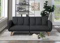 Poundex Modern Adjustable Sofa in Black
