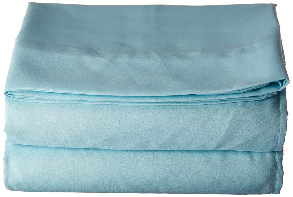 Luxury Flat Sheet On Amazon Elegant Comfort Wrinkle-Free 1500 Thread Count Egyptian Quality 1-Piece Flat Sheet, Full Size, Aqua