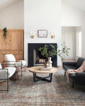 Loloi Chris Loves Julia x Jules Collection, Lagoon & Brick 8-6 x 11-6 Area Rug - Vintage Accent Rugs for Living Room, Bedroom,