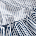 Nautica- Queen Sheet Set, Cotton Percale Bedding Set, Crisp & Cool, Lightweight & Breathable (Harmead Navy, Queen)
