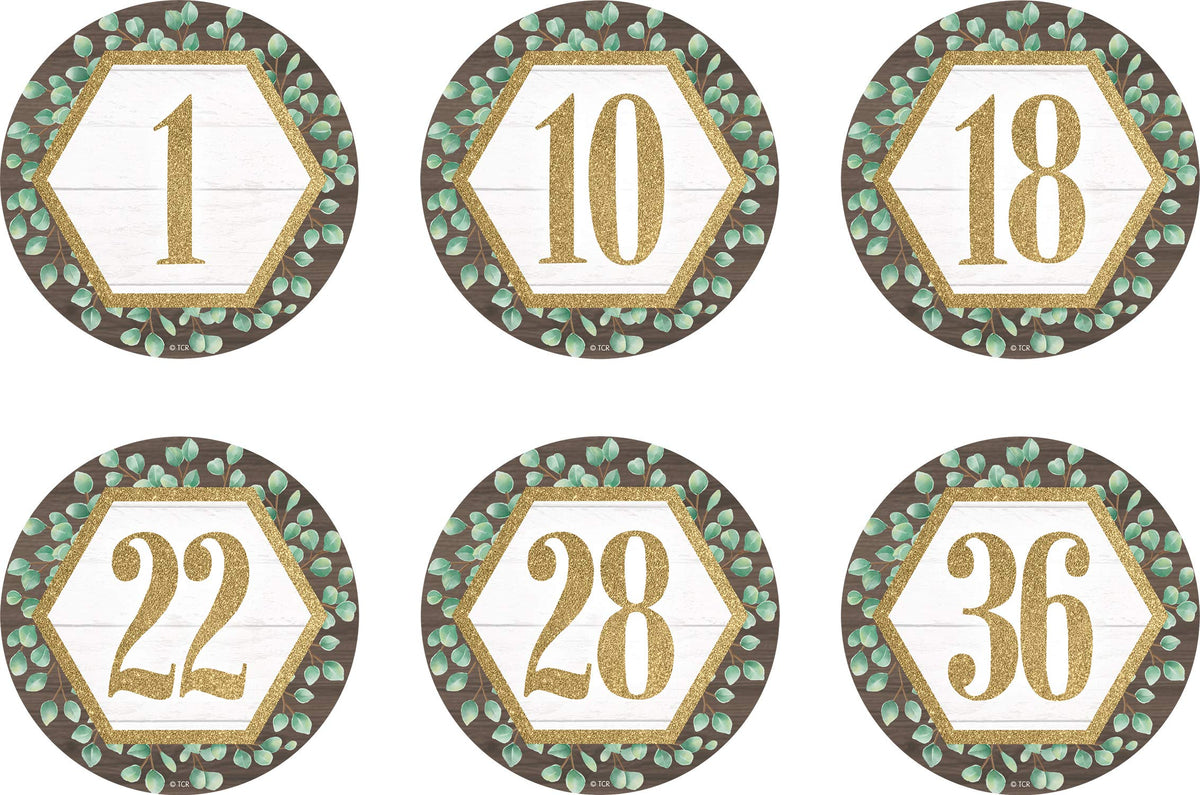 Teacher Created Resouces Eucalyptus Numbers 1-36 Repositionable Labels - 4'