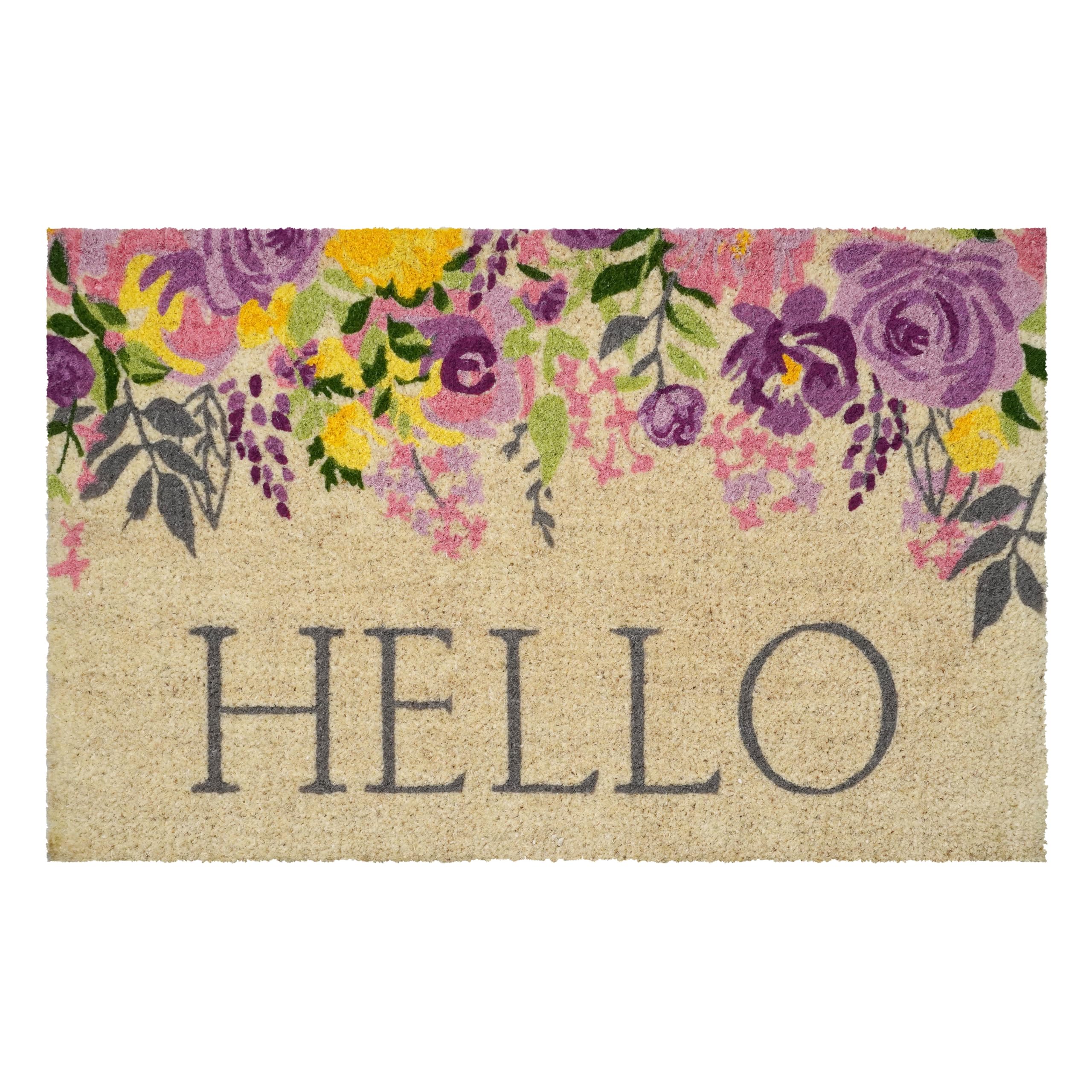 Calloway Mills Blossoming Floral Hello Doormat (30' X 48' X 1.50')