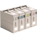 Ornavo Home Linen Bed Sheet Organizer Bins 4 Pack, With Handles, Beige