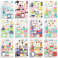 Teling 24 Sheets Holiday Stickers Seasonal Planner Calendar Stickers Monthly Seasonal Stickers Winter First Day Of School Aesthe