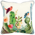 Rizzy Home 20" x 20" Cotton Pillow Cover-Botanical with Birds-Multi
