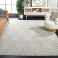SAFAVIEH Adirondack Collection Area Rug - 8 x 10, Ivory & Sage, Modern Geometric Design, Non-Shedding & Easy Care, Ideal for H