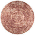 Sedona Sn7 Red Transitional Rug Round 4' X 4'