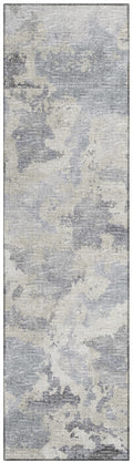 Addison Rugs Indoor/Outdoor Accord Aac32 Gray Washable 2'3" X 7'6" Indoor Outdoor Runner Rug, Easy Clean, Machine Washable, Non Shedding, Bedroom, Living Room, Dining Room, Kitchen, Patio Rug