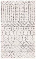 SAFAVIEH Tulum Collection Accent Rug - 2 x 3, Ivory & Grey, Moroccan Boho Distressed Design, Non-Shedding & Easy Care, Ideal f