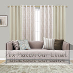 Mrs.Naturall Tan Paisley Curtains For Bedroom 96 Length 50% Blackout Boho Print Bas Relief Extra Long Tufted Curtains For Living Room,52X96 Inches Long