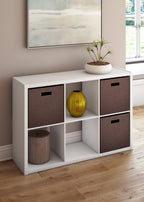 ClosetMaid 6 Cube Storage Shelf Organizer Bookshelf Engineered Wood White 30" H x 43.82" W