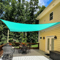 Tang Sun Shades Depot Sun Shade Sail 8' X 19' Green Turquoise Canopy Rectangle Shade Sail U*V Block For Patio Garden School Park